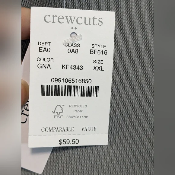 NWT J. Crew Gray & Black Hoodie Sx XXL Kids - Picture 4 of 7